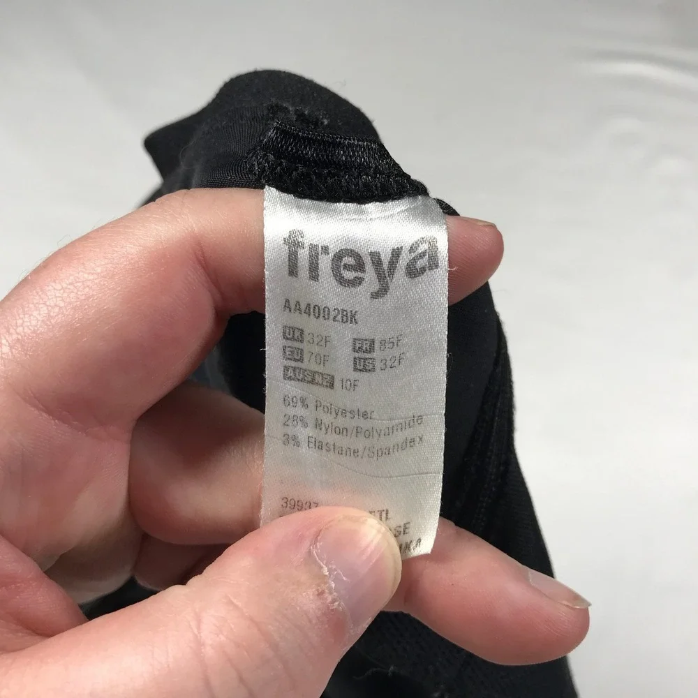 Freya Active Underwired Sports Bra Black High Impact AA4002BK Womens 32F UK US